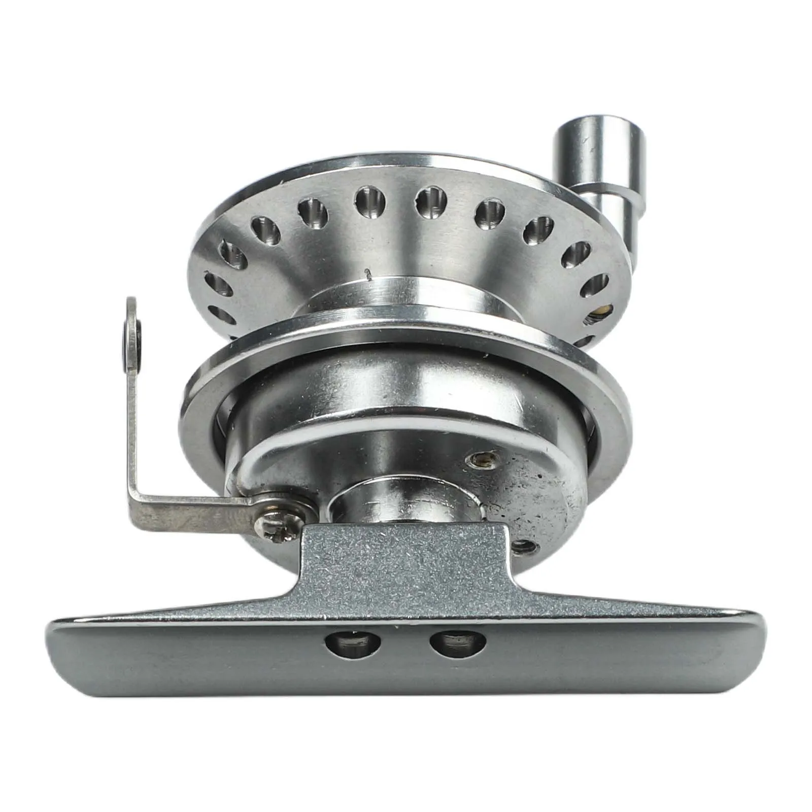 Ice Fishing Reel - Visserijmolen IJsvisserijmolenring Stevige verstelbare lekknop Aluminiumlegering