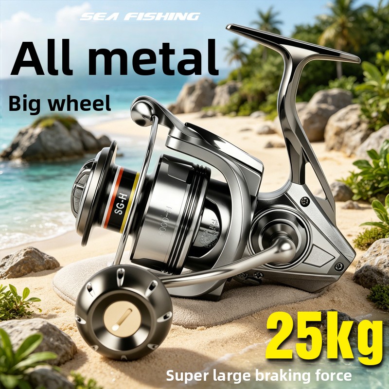 Ice Fishing Reel - Premium volledig metalen spinhengels geschikt voor