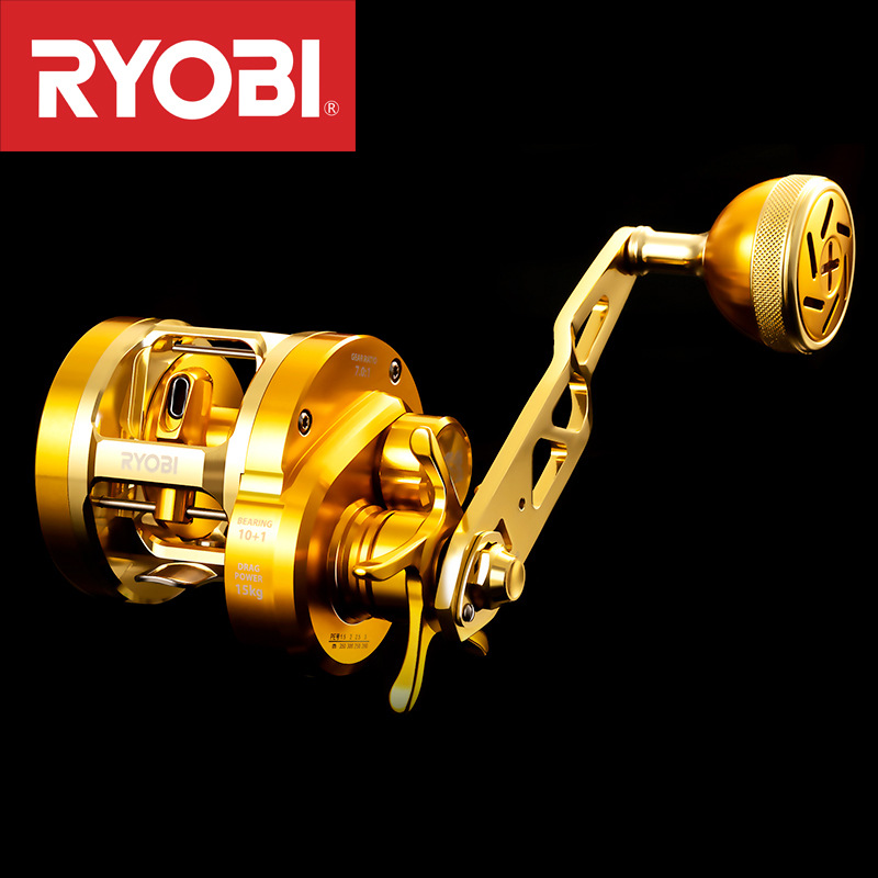 Trolling Reel - JapanRYOBIRyobiVARIUSValius Gold Iron Plate Reel Volledig