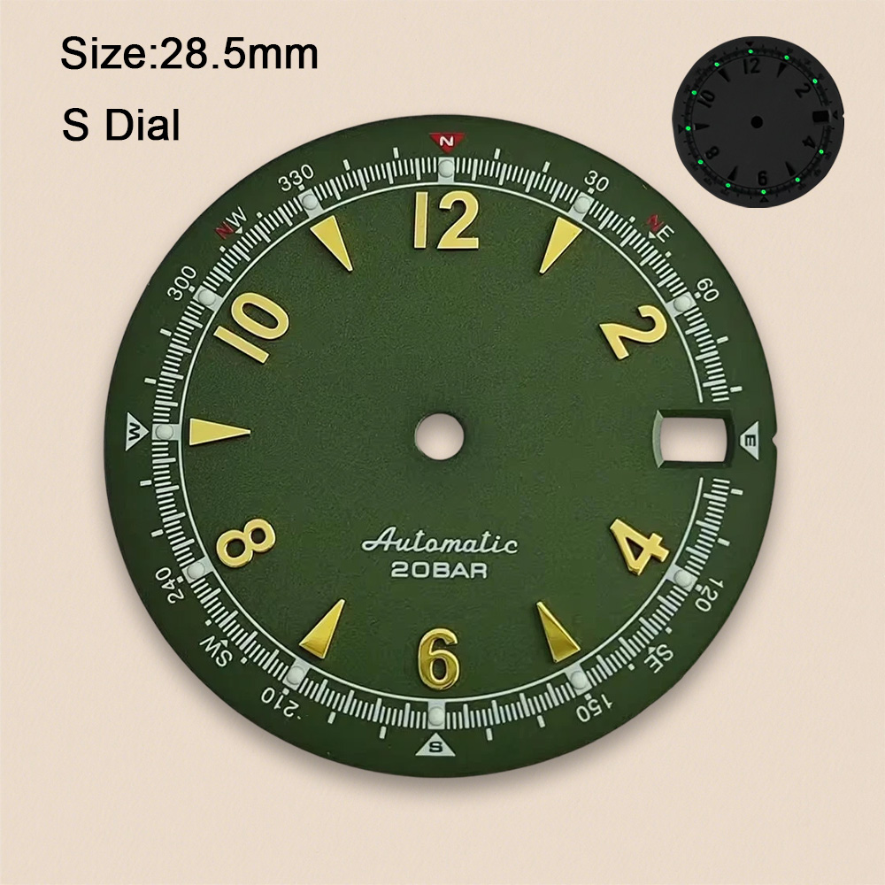NH35 Wijzerplaat S Logo 28.5mm - Reel Case recensie en prijs
