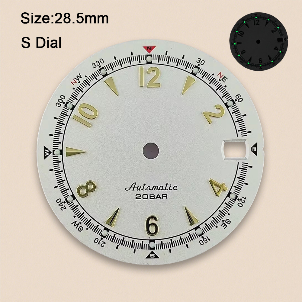 NH35 Wijzerplaat S Logo 28.5mm - Reel Case recensie en prijs