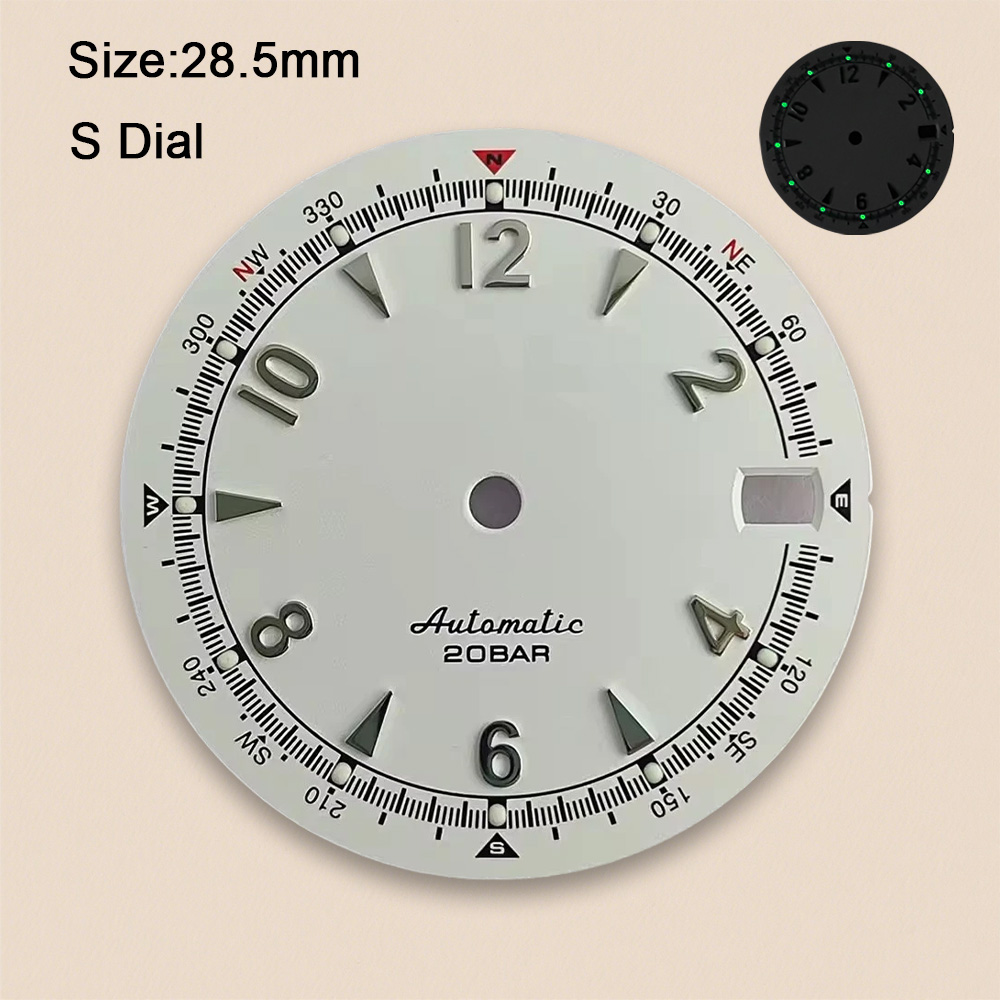 NH35 Wijzerplaat S Logo 28.5mm - Reel Case recensie en prijs